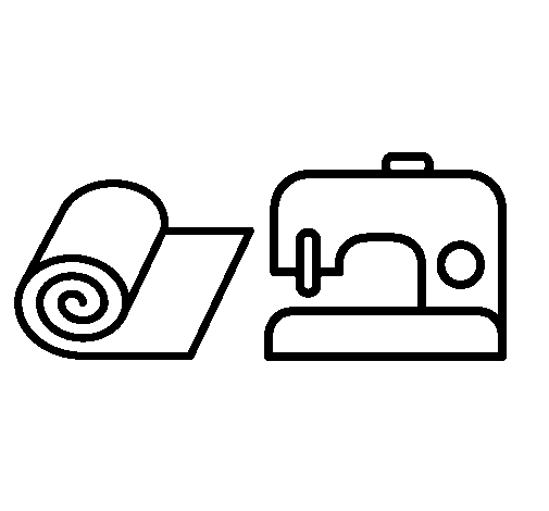 Desenho de Máquina de costura para Colorir