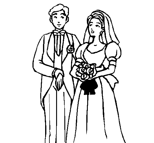 Desenho de Marido e esposa III para Colorir