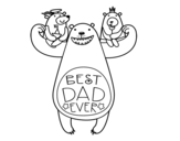 Desenho de Melhor papai do mundo para colorear