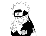 Dibujo de Naruto puxando para fora a língua