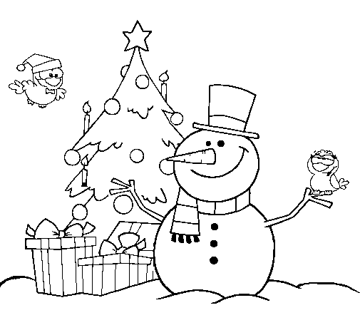 Desenho de Natal II para Colorir