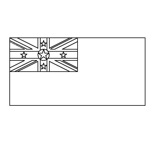 Desenho de Niue para Colorir