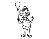Dibujo de Palhaço e balão