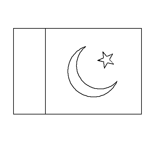 Desenho de Paquistão para Colorir