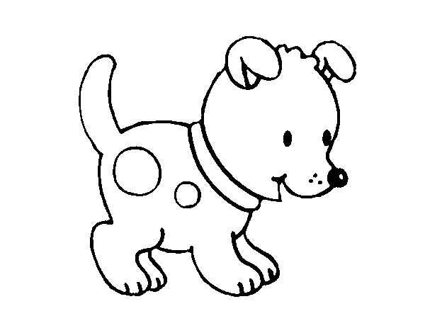 Desenho de Pequeno cachorro para Colorir