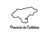 Desenho de Província Cantabria para colorear