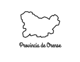 Desenho de Provincia de Orense  para colorear