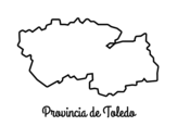 Desenho de Provincia de Toledo para colorear
