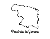 Desenho de Província de Zamora para colorear