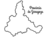 Desenho de Província de Zaragoza para colorear
