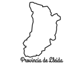 Desenho de Província Lleida para colorear