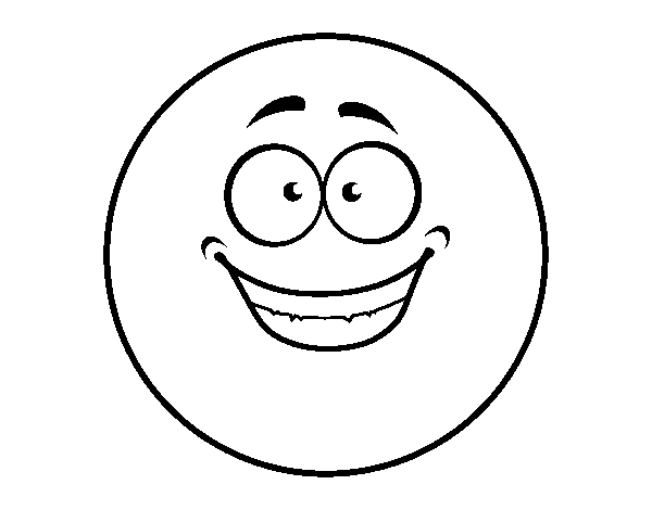Desenho de Smiley feliz para Colorir