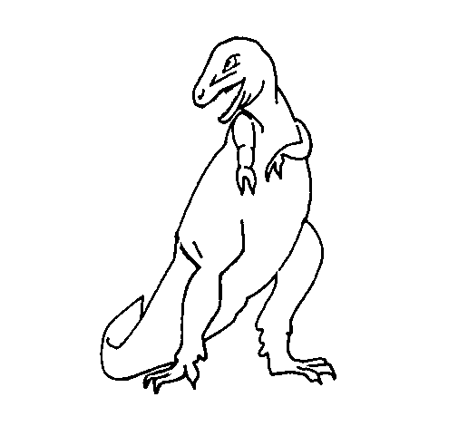 Desenho de Tiranossauro rex para Colorir