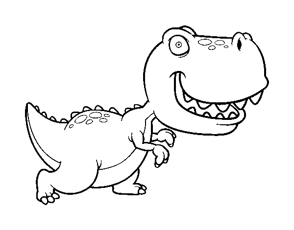Desenho de Tiranossauro para Colorir
