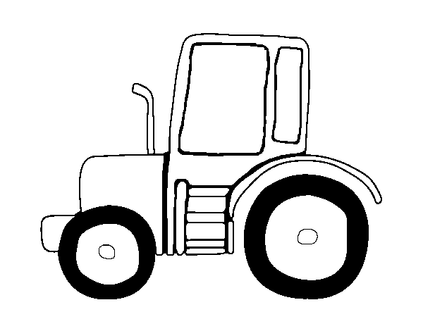 Desenho de Tractor Lamboghini para Colorir