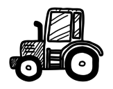 Desenho de Tractor Lamboghini para colorear