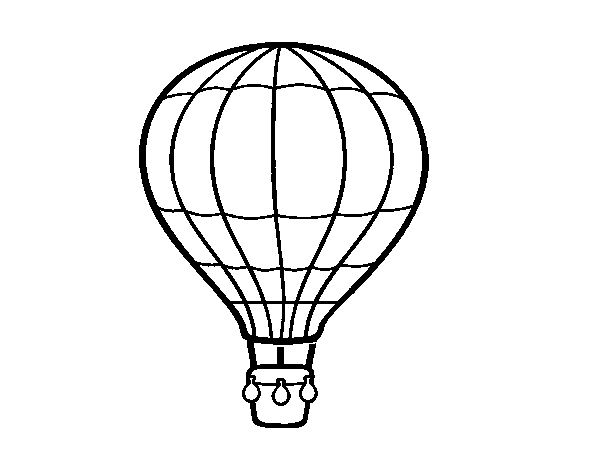 Desenho de Um balão de ar quente para Colorir