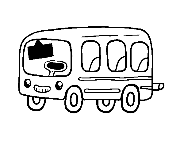 Desenho de Um ônibus escolar para Colorir