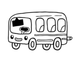 Desenho de Um ônibus escolar para colorear