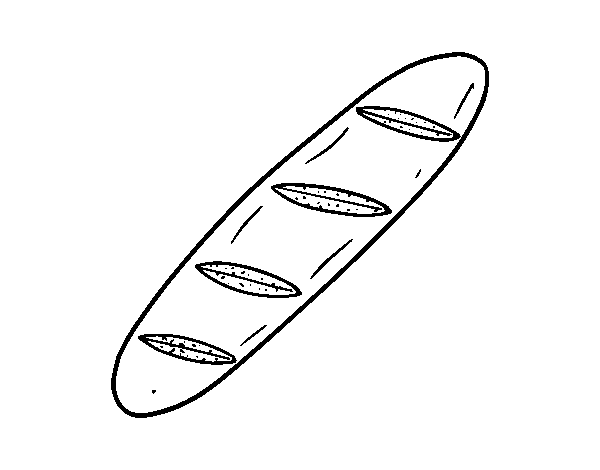 Desenho de Um pedaço de pão para Colorir