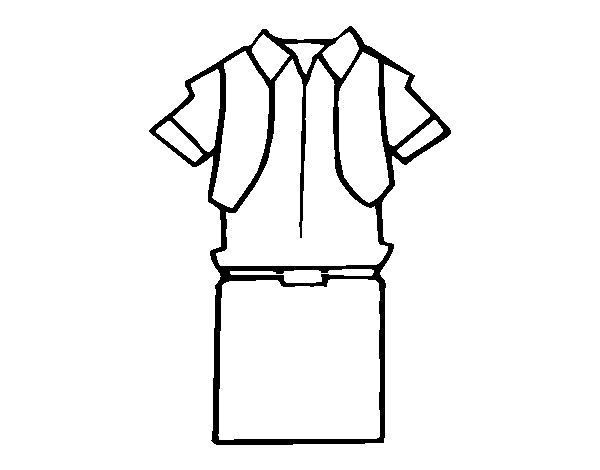 Desenho de Uniforme do menino para Colorir