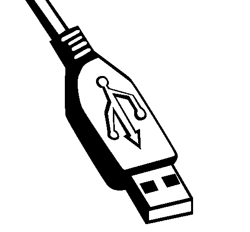 Desenho de USB para Colorir